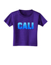 Cali Ocean Bubbles Toddler T-Shirt Dark by TooLoud-Toddler T-Shirt-TooLoud-Purple-2T-Davson Sales