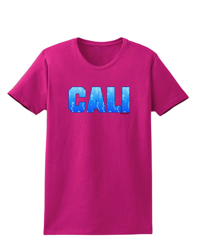 Cali Ocean Bubbles Womens Dark T-Shirt by TooLoud-Womens T-Shirt-TooLoud-Hot-Pink-Small-Davson Sales