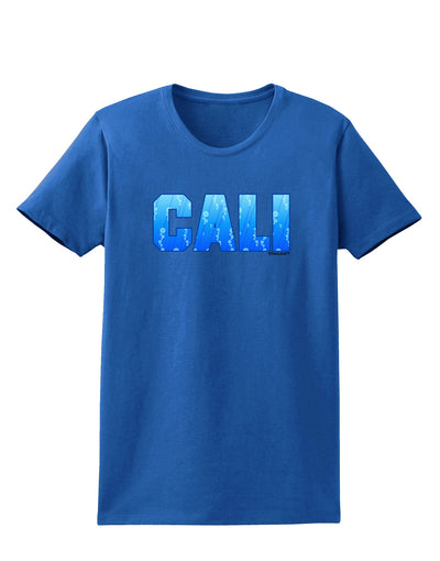 Cali Ocean Bubbles Womens Dark T-Shirt by TooLoud-Womens T-Shirt-TooLoud-Royal-Blue-X-Small-Davson Sales