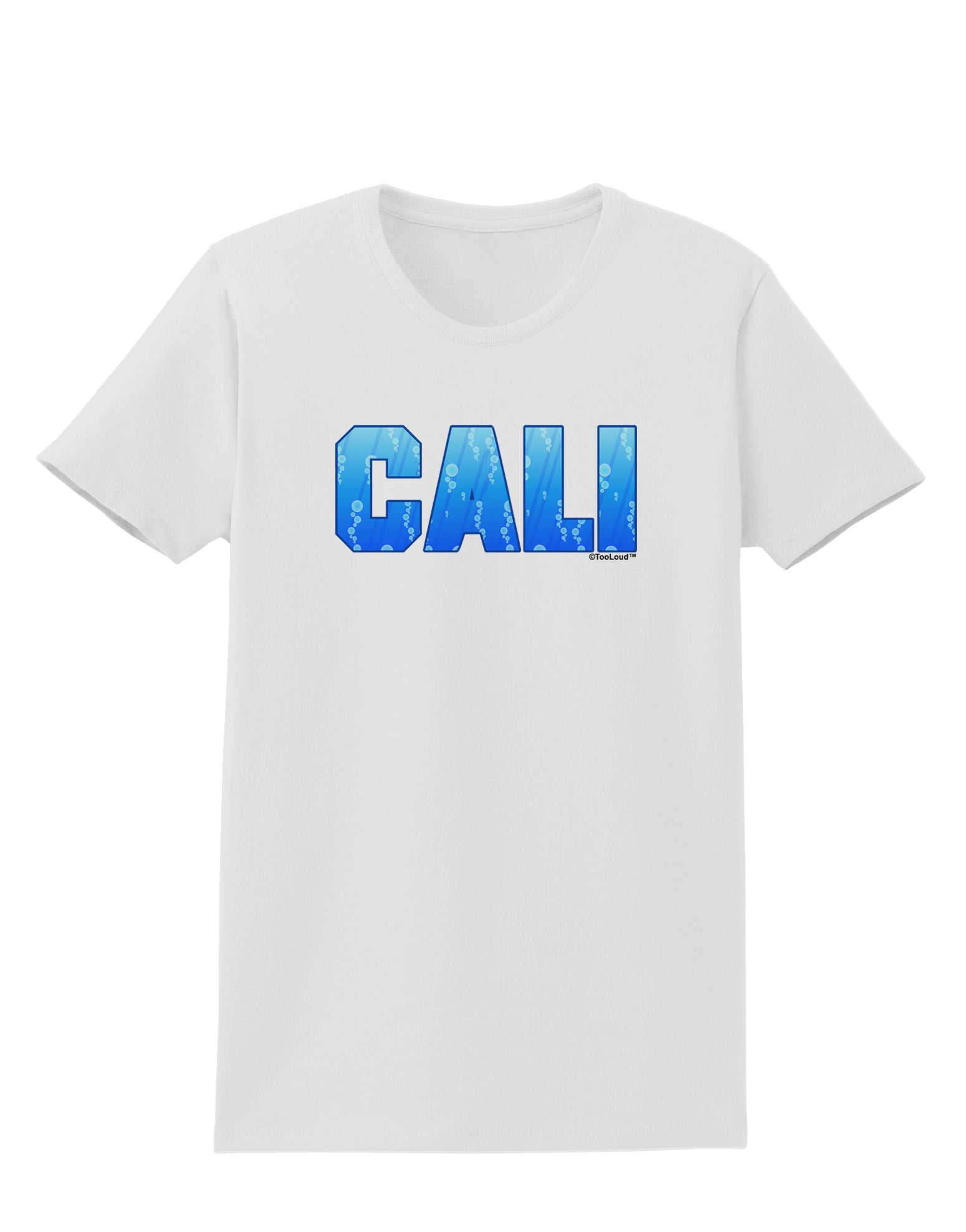 Cali Ocean Bubbles Womens T-Shirt by TooLoud-Womens T-Shirt-TooLoud-White-X-Small-Davson Sales
