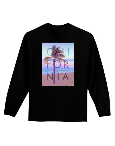 California Beach Filter Adult Long Sleeve Dark T-Shirt-TooLoud-Black-XX-Large-Davson Sales