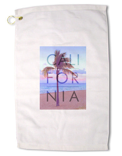 California Beach Filter Premium Cotton Golf Towel - 16 x 25 inch-Golf Towel-TooLoud-16x25"-Davson Sales