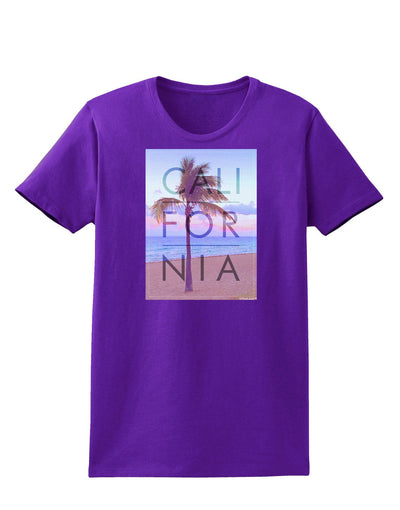 California Beach Filter Womens Dark T-Shirt-TooLoud-Purple-XXX-Large-Davson Sales