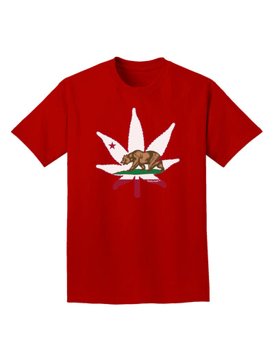 California Bear Leaf Design Adult Dark T-Shirt by TooLoud-Mens T-Shirt-TooLoud-Red-Small-Davson Sales