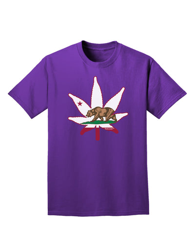 California Bear Leaf Design Adult Dark T-Shirt by TooLoud-Mens T-Shirt-TooLoud-Purple-Small-Davson Sales