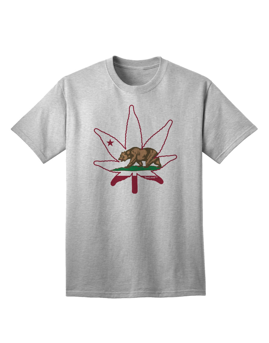 California Bear Leaf Design Adult T-Shirt - A Captivating Addition to Your Wardrobe by TooLoud-Mens T-shirts-TooLoud-White-Small-Davson Sales