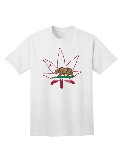 California Bear Leaf Design Adult T-Shirt - A Captivating Addition to Your Wardrobe by TooLoud-Mens T-shirts-TooLoud-White-Small-Davson Sales