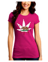 California Bear Leaf Design Juniors Crew Dark T-Shirt by TooLoud-T-Shirts Juniors Tops-TooLoud-Hot-Pink-Juniors Fitted Small-Davson Sales