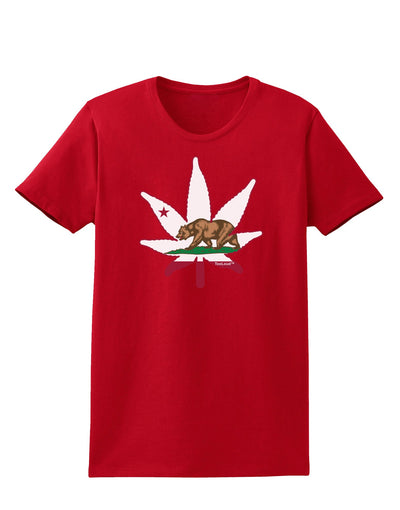 California Bear Leaf Design Womens Dark T-Shirt by TooLoud-Womens T-Shirt-TooLoud-Red-X-Small-Davson Sales