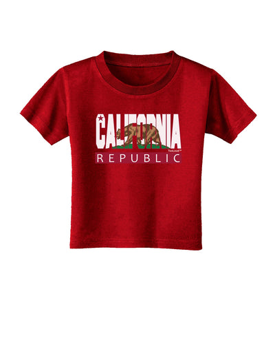 California Design #1 Toddler T-Shirt Dark by TooLoud-Toddler T-Shirt-TooLoud-Red-2T-Davson Sales