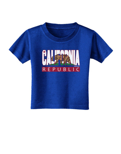 California Design #1 Toddler T-Shirt Dark by TooLoud-Toddler T-Shirt-TooLoud-Royal-Blue-2T-Davson Sales