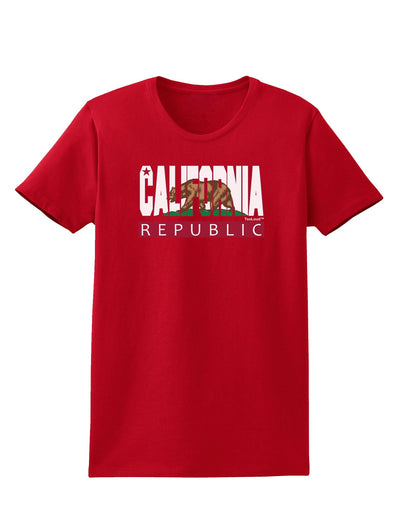 California Design #1 Womens Dark T-Shirt by TooLoud-TooLoud-Red-X-Small-Davson Sales