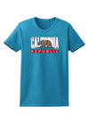 California Design #1 Womens Dark T-Shirt by TooLoud-TooLoud-Turquoise-X-Small-Davson Sales