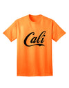 California Republic Design - Cali Adult T-Shirt by TooLoud: A Stylish and Trendy Addition to Your Wardrobe-Mens T-shirts-TooLoud-Neon-Orange-Small-Davson Sales