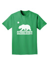 California Republic Design - Cali Bear Adult Dark T-Shirt by TooLoud-Mens T-Shirt-TooLoud-Kelly-Green-Small-Davson Sales