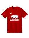 California Republic Design - Cali Bear Adult Dark T-Shirt by TooLoud-Mens T-Shirt-TooLoud-Red-Small-Davson Sales