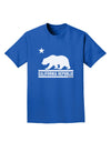 California Republic Design - Cali Bear Adult Dark T-Shirt by TooLoud-Mens T-Shirt-TooLoud-Royal-Blue-Small-Davson Sales