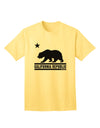 California Republic Design - Cali Bear Adult T-Shirt by TooLoud: A Captivating Apparel Choice for Discerning Shoppers-Mens T-shirts-TooLoud-Yellow-Small-Davson Sales