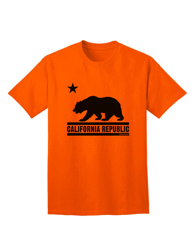 California Republic Design - Cali Bear Adult T-Shirt by TooLoud: A Captivating Apparel Choice for Discerning Shoppers-Mens T-shirts-TooLoud-Orange-Small-Davson Sales