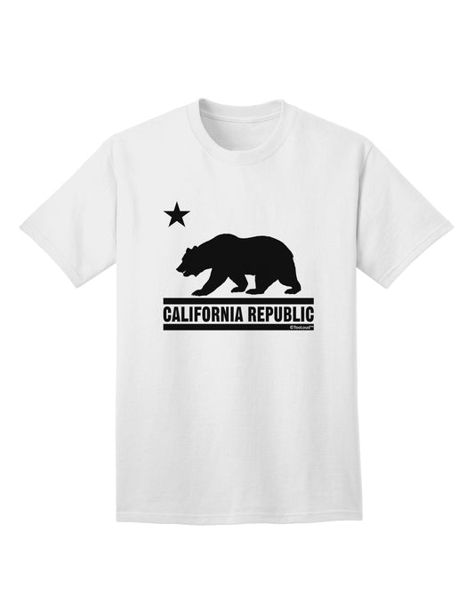 California Republic Design - Cali Bear Adult T-Shirt by TooLoud: A Captivating Apparel Choice for Discerning Shoppers-Mens T-shirts-TooLoud-White-Small-Davson Sales