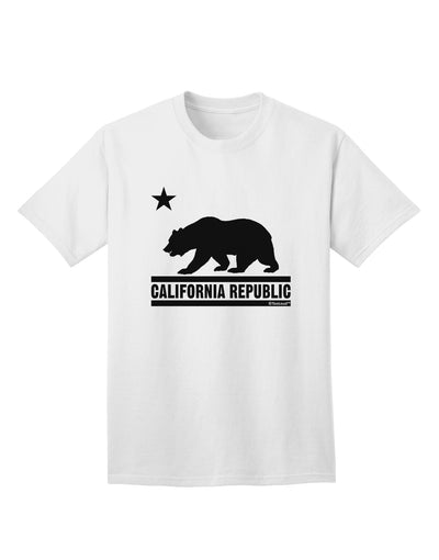 California Republic Design - Cali Bear Adult T-Shirt by TooLoud: A Captivating Apparel Choice for Discerning Shoppers-Mens T-shirts-TooLoud-White-Small-Davson Sales