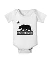 California Republic Design - Cali Bear Baby Romper Bodysuit by TooLoud-Baby Romper-TooLoud-White-06-Months-Davson Sales