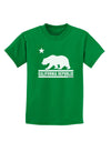 California Republic Design - Cali Bear Childrens Dark T-Shirt by TooLoud-Childrens T-Shirt-TooLoud-Kelly-Green-X-Small-Davson Sales