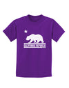 California Republic Design - Cali Bear Childrens Dark T-Shirt by TooLoud-Childrens T-Shirt-TooLoud-Purple-X-Small-Davson Sales