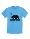 California Republic Design - Cali Bear Childrens T-Shirt by TooLoud-Childrens T-Shirt-TooLoud-Aquatic-Blue-X-Small-Davson Sales