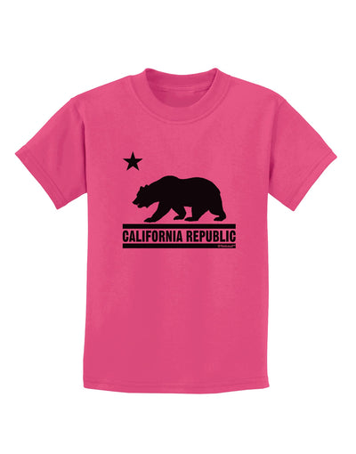 California Republic Design - Cali Bear Childrens T-Shirt by TooLoud-Childrens T-Shirt-TooLoud-Sangria-X-Small-Davson Sales