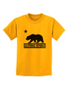 California Republic Design - Cali Bear Childrens T-Shirt by TooLoud-Childrens T-Shirt-TooLoud-Gold-X-Small-Davson Sales