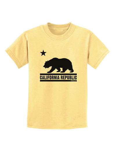 California Republic Design - Cali Bear Childrens T-Shirt by TooLoud-Childrens T-Shirt-TooLoud-Daffodil-Yellow-X-Small-Davson Sales