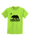 California Republic Design - Cali Bear Childrens T-Shirt by TooLoud-Childrens T-Shirt-TooLoud-Lime-Green-X-Small-Davson Sales