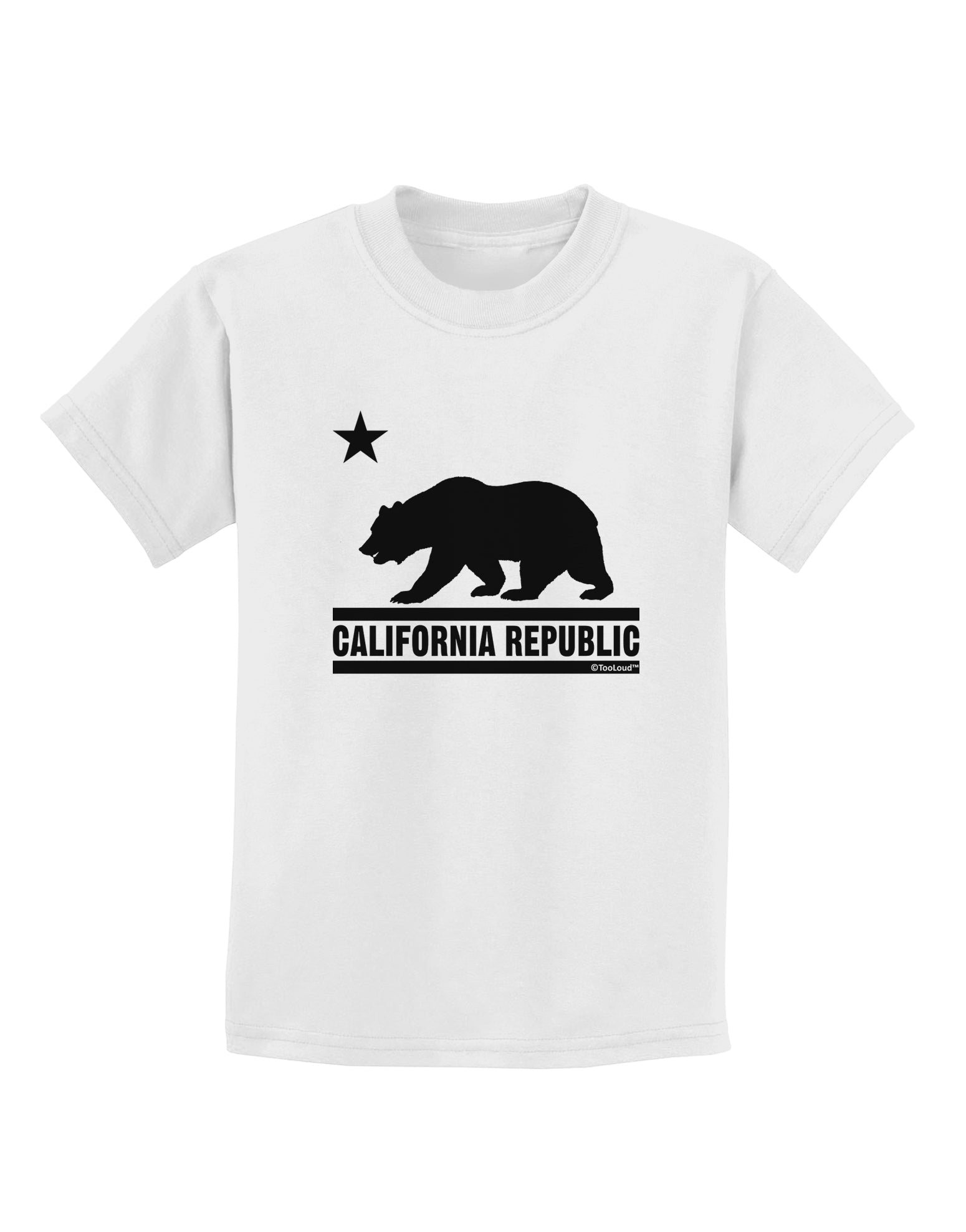 California Republic Design - Cali Bear Childrens T-Shirt by TooLoud-Childrens T-Shirt-TooLoud-White-X-Small-Davson Sales