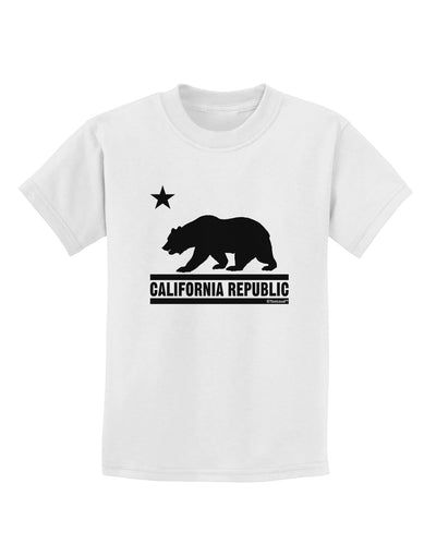 California Republic Design - Cali Bear Childrens T-Shirt by TooLoud-Childrens T-Shirt-TooLoud-White-X-Small-Davson Sales