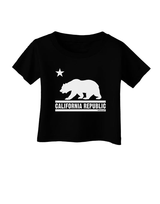 California Republic Design - Cali Bear Infant T-Shirt Dark by TooLoud-Infant T-Shirt-TooLoud-Black-06-Months-Davson Sales