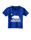 California Republic Design - Cali Bear Toddler T-Shirt Dark by TooLoud-Toddler T-Shirt-TooLoud-Red-2T-Davson Sales