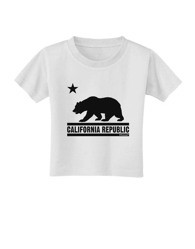 California Republic Design - Cali Bear Toddler T-Shirt by TooLoud-Toddler T-Shirt-TooLoud-White-2T-Davson Sales