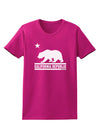 California Republic Design - Cali Bear Womens Dark T-Shirt by TooLoud-Womens T-Shirt-TooLoud-Hot-Pink-Small-Davson Sales