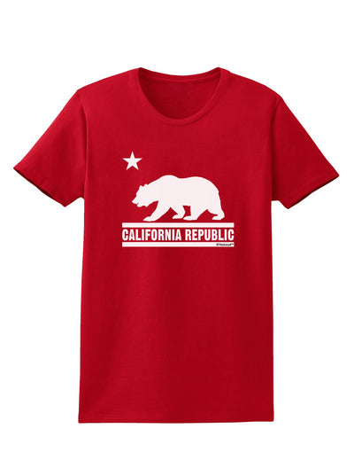 California Republic Design - Cali Bear Womens Dark T-Shirt by TooLoud-Womens T-Shirt-TooLoud-Red-X-Small-Davson Sales