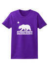 California Republic Design - Cali Bear Womens Dark T-Shirt by TooLoud-Womens T-Shirt-TooLoud-Purple-X-Small-Davson Sales