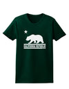 California Republic Design - Cali Bear Womens Dark T-Shirt by TooLoud-Womens T-Shirt-TooLoud-Forest-Green-Small-Davson Sales