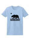 California Republic Design - Cali Bear Womens T-Shirt by TooLoud-Womens T-Shirt-TooLoud-Light-Blue-X-Small-Davson Sales