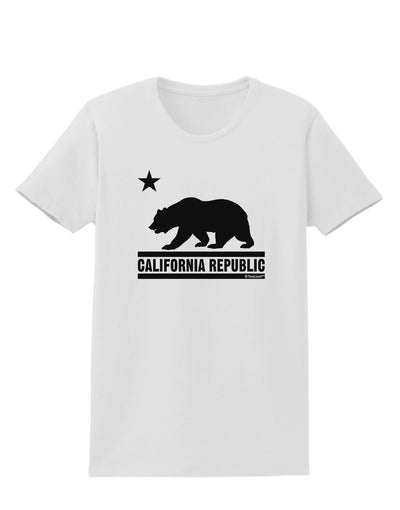 California Republic Design - Cali Bear Womens T-Shirt by TooLoud-Womens T-Shirt-TooLoud-White-X-Small-Davson Sales