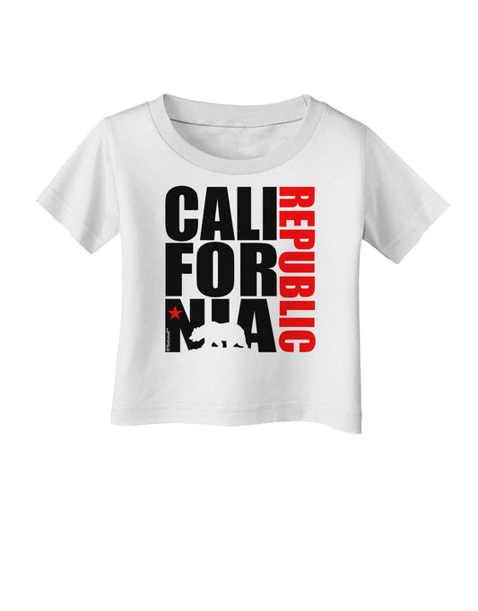 California Republic Design - California Red Star and Bear Infant T-Shirt by TooLoud-Infant T-Shirt-TooLoud-White-06-Months-Davson Sales