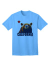 California Republic Design - Grizzly Bear and Star Adult T-Shirt by TooLoud: A Captivating Addition to Your Wardrobe-Mens T-shirts-TooLoud-Aquatic-Blue-Small-Davson Sales