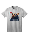 California Republic Design - Grizzly Bear and Star Adult T-Shirt by TooLoud: A Captivating Addition to Your Wardrobe-Mens T-shirts-TooLoud-AshGray-Small-Davson Sales