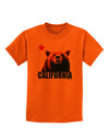 California Republic Design - Grizzly Bear and Star Childrens T-Shirt by TooLoud-Childrens T-Shirt-TooLoud-Orange-X-Small-Davson Sales