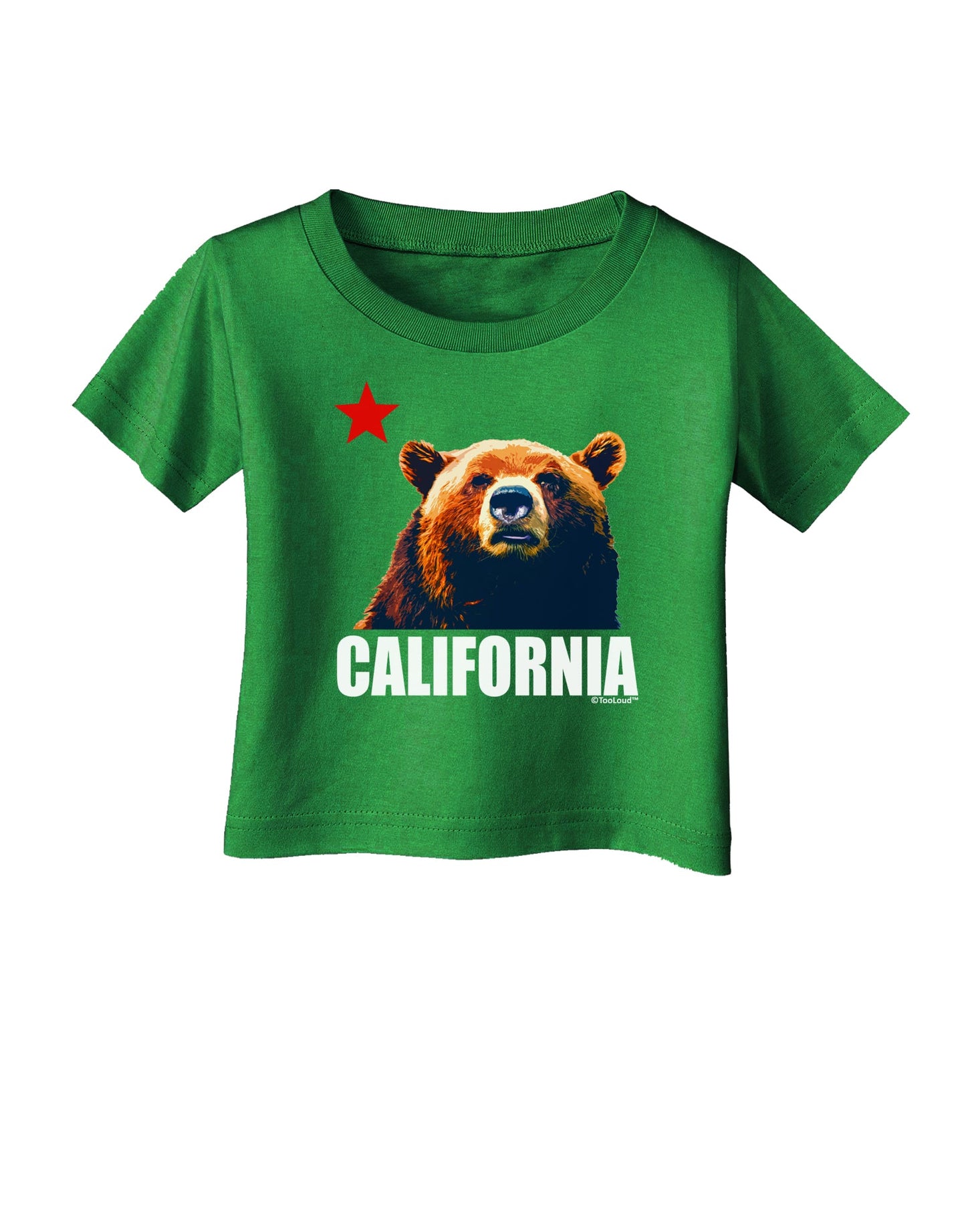 California Republic Design - Grizzly Bear and Star Infant T-Shirt Dark by TooLoud-Infant T-Shirt-TooLoud-Royal-Blue-06-Months-Davson Sales