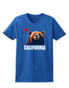 California Republic Design - Grizzly Bear and Star Womens Dark T-Shirt by TooLoud-Womens T-Shirt-TooLoud-Royal-Blue-X-Small-Davson Sales